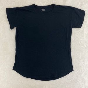Madewell Black Crew neck ringer teeshirt. Size Small, excellent condition.